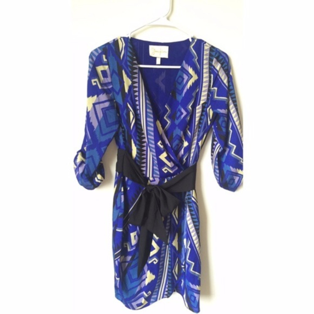 Yum Kim blue print wrap dress